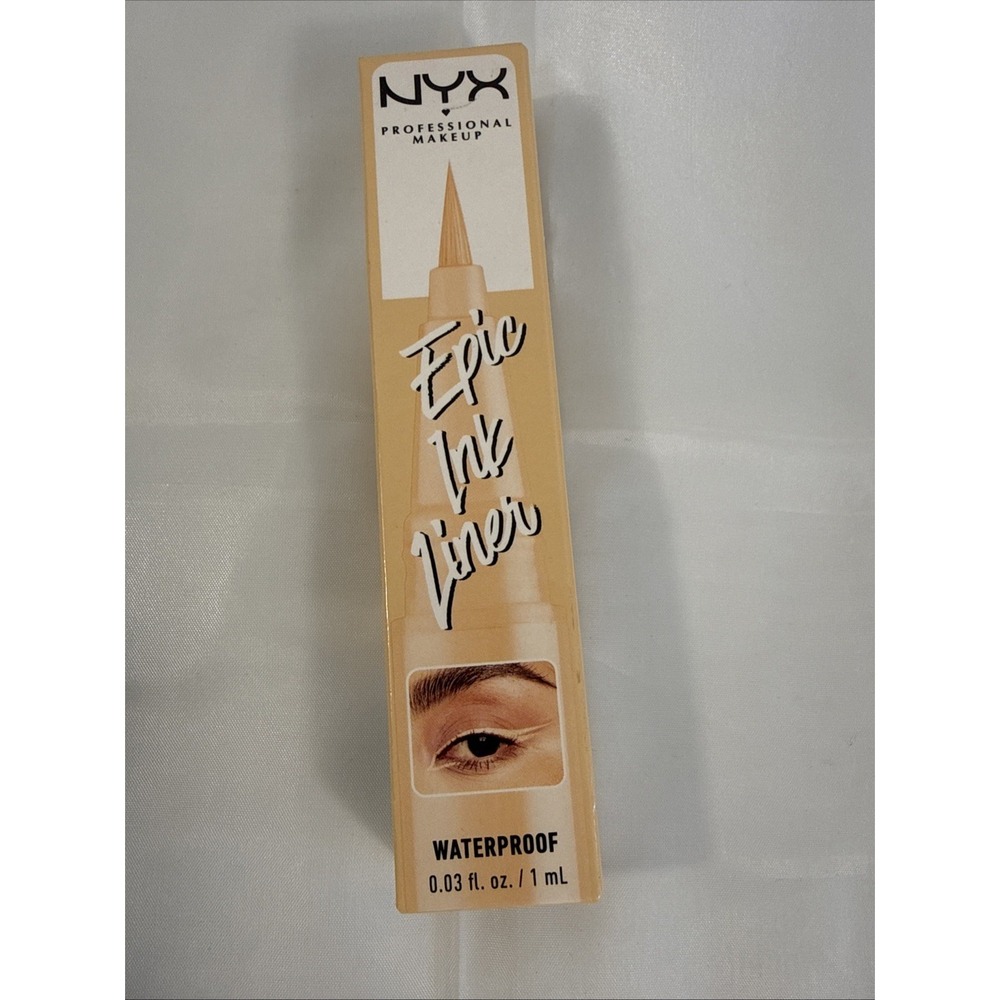 NYX Epic Ink Liner Waterproof Liquid Eyeliner Vegan EIL07 Marshmallowโ See